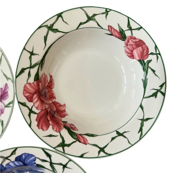 3 Retroneu Rhapsody porcelain soup pasta bowls - Picture 2 of 13